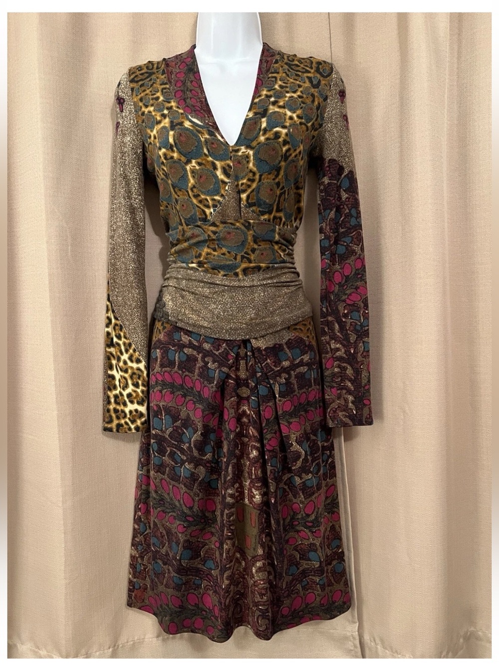 Vintage Women Roberto Cavalli Knit Dress
